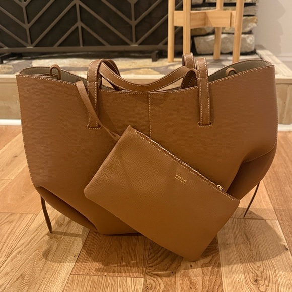 Polene Elegant Tan Tote Bag - Picture 2 of 4